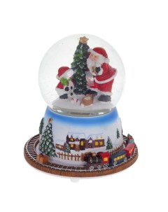 Фигурка декоративная в стеклянном шаре Дед Мороз D10 см 13 5 13 5 16 см KSM 743089 Remeco collection