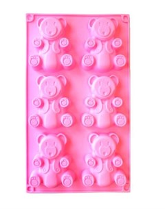 Силиконовая форма для выпечки Барни 6 ячеек 29 17 см Розовый Markethot