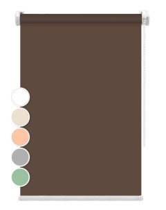 Рулонная штора BASIC 55х180 темно коричневый Fixline amigo