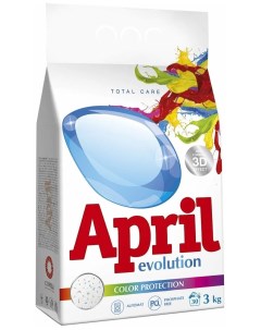 Стиральный порошок автомат Color protection 3 кг April evolution