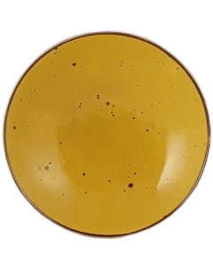Тарелка глубокая Alumina 22 см желтая Porcelana bogucice