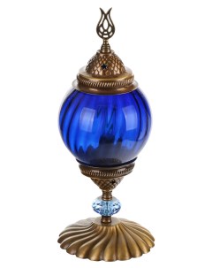 Лампа настольная Мозайка E14 40W синяя Exotic