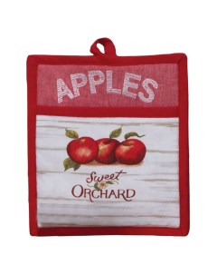 Прихватка Сбор яблок 20х23 см с вышивкой хлопок Kay dee designs