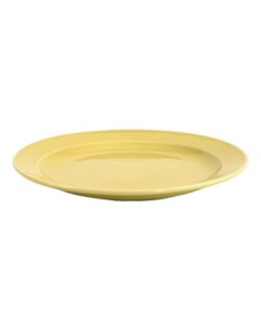 Тарелка для вторых блюд Принц Акварель 24 см желтая Башкирский фарфор