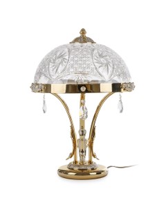 Лампа настольная E14 с подвесками золотая Lamparas jana