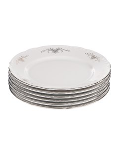 Тарелка десертная серый орнамент 17 см Thun