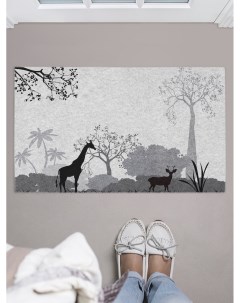 Придверный коврик Африканский лес для обуви 75x45 см Joyarty