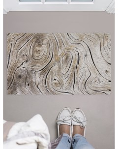 Придверный коврик Деревянный узор для обуви 75x45 см Joyarty