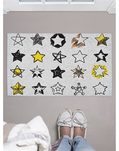 Придверный коврик Креативные звезды для обуви 75x45 см Joyarty