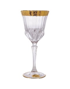 Бокалы для красного вина 280 мл 6 шт Адажио Цветочный узор Золото 168094 Union glass