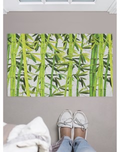 Придверный коврик Бамбуковые листья для обуви 75x45 см Joyarty