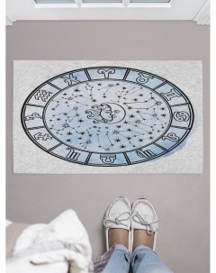 Придверный коврик Астрологическая карта для обуви 75x45 см Joyarty