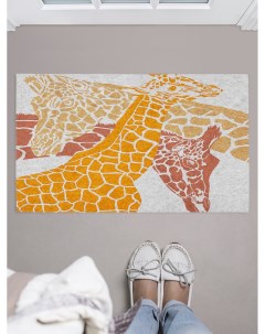 Придверный коврик Образы жирафов для обуви 75x45 см Joyarty
