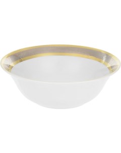 Салатник круглый 19 см Opal декор Широкий кант платина золото Thun