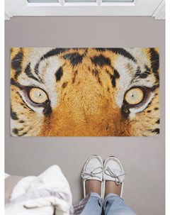 Придверный коврик Удивленный тигр для обуви 75x45 см Joyarty