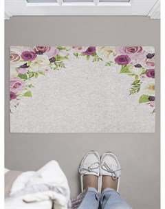 Придверный коврик Арка цветов для обуви 75x45 см Joyarty