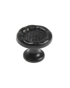 Ручка кнопка d 33 мм цвет черный Cappio