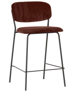 Полубарный стул Carol FR 0469 терракотовый черный Bradex