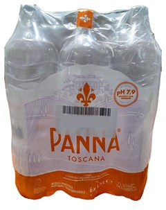 Аква Панна минеральная негазированная вода упаковка 1 5л ПЭТ 6 шт Acqua panna