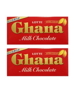 Шоколад молочный Гана милк 2 шт по 50 г Lotte