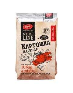 Чипсы картофельные с томатом и укропом 120 г Bruto snacks