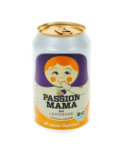 Газированный напиток Bio маракуйя среднегазированный 330 мл Mama lemonades