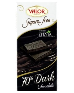 Шоколад горький без сахара 70 100 г Valor