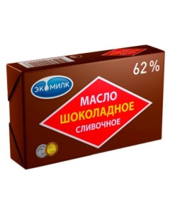 Сливочное масло шоколадное 62 БЗМЖ 180 г Экомилк