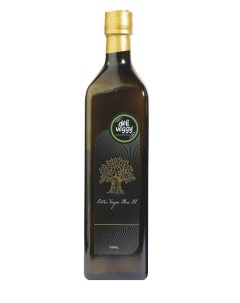 Оливковое масло первого отжима нерафинированное 1000 мл стекл банка 9523150 Deli veggy