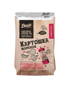 Чипсы картофельные с розовым перцем и морской солью 60 г Bruto snacks