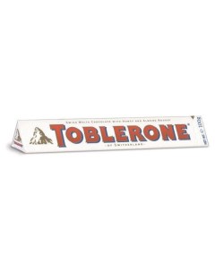 Шоколад белый с медом и миндальной нугой 100 г Toblerone