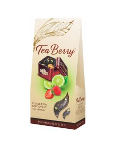 Чай черный Tea Berry Клубничный бергамот листовой 100 г Teaberry