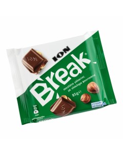 Шоколад молочный с фундуком 85 г Ion break