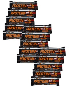 Протеиновый батончик Protein bar с Коллагеном Карамель 15х35г Ironman