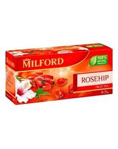 Чай фруктовый шиповник в пакетиках 2 г х 20 шт Милфорд