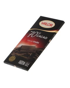 Плитка темный шоколад классический 100 г Valor