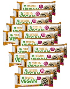 Веганский протеиновый батончик Vegan Protein Bar 15шт по 60г Датский рулет Bombbar