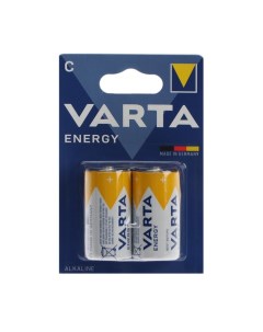 Батарейка алкалиновая Energy C LR14 2BL 1 5В блистер 2 шт Varta