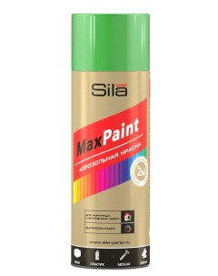 Аэрозольная краска Max Paint универсальная RAL6002 лиственно зелёная 520 мл Сила