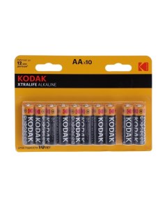 Батарейка алкалиновая XtraLife AA LR6 10BL 1 5В спайка 10 шт Kodak
