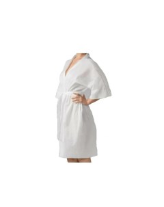 Халат кимоно с рукавами белый 24 г м2 5 шт 2 уп Чистовье