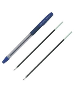 Набор ручка шариковая Pilot синяя 0 5мм 2 смен стержня Nobrand