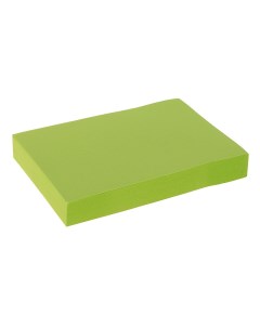 Блок с липким краем 51 мм x 76 мм 100 листов флуоресцентный зеленый Calligrata