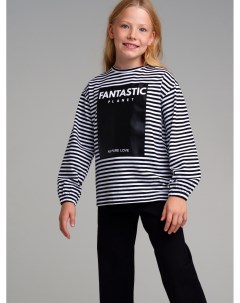 Фуфайка трикотажная для девочек футболка с длинными рукавами Playtoday tween