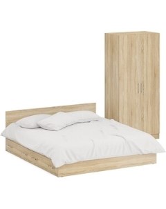 Комплект мебели Стандарт кровать 180х200 с ящиками шкаф 2 х створчатый 90х52х200 дуб сонома 1024360 Свк
