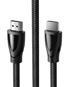 Кабель HD140 80401 HDMI 2 1 Male To Male Cable 8K Braided Cable 1 м черный Ugreen