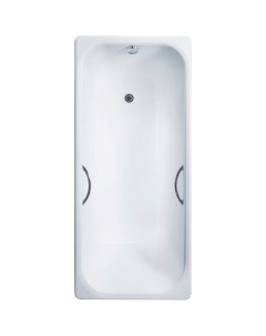 Чугунная ванна Aurora 150x70 DLR230603R с отверстиями под ручки без антискользящего покрытия Delice