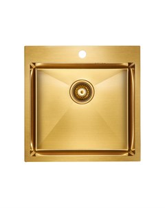 Мойка Kroner PM215151 BG 510х510 нержавеющая сталь цвет брашированное золото Paulmark