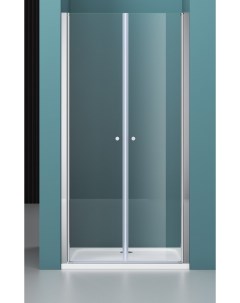 Душевая дверь Etna ETNA B 2 160 C Cr 1580х1950 стекло прозрачное профиль хром распашная Belbagno