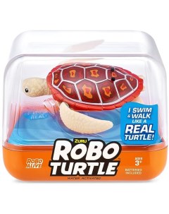 Интерактивная игрушка RoboAlive Robo Turtle плавающая черепаха красная Zuru